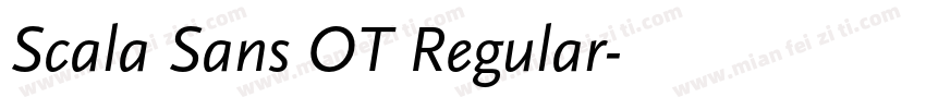 Scala Sans OT Regular字体转换